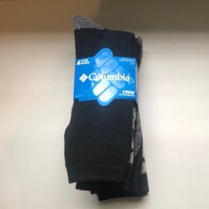 New Men's Socks Columbia 4-Pack Mens Winter Crew Socks Size 6-12 Winter